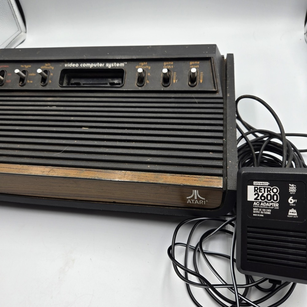 Atari CX2600 Console Heavy Sixer Sunnyvale RARE W/ Aftermarket Power Tested On - Picture 3 of 10